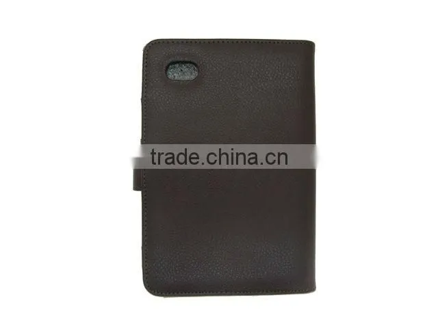 luxury fashinable noteBook Leather Cases with Credit Card Stand for Samsung Galaxy Tab P1000