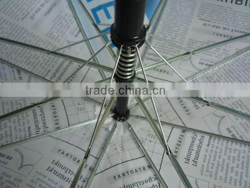 58cm x8 ribs newspaper printing umbrella shop
