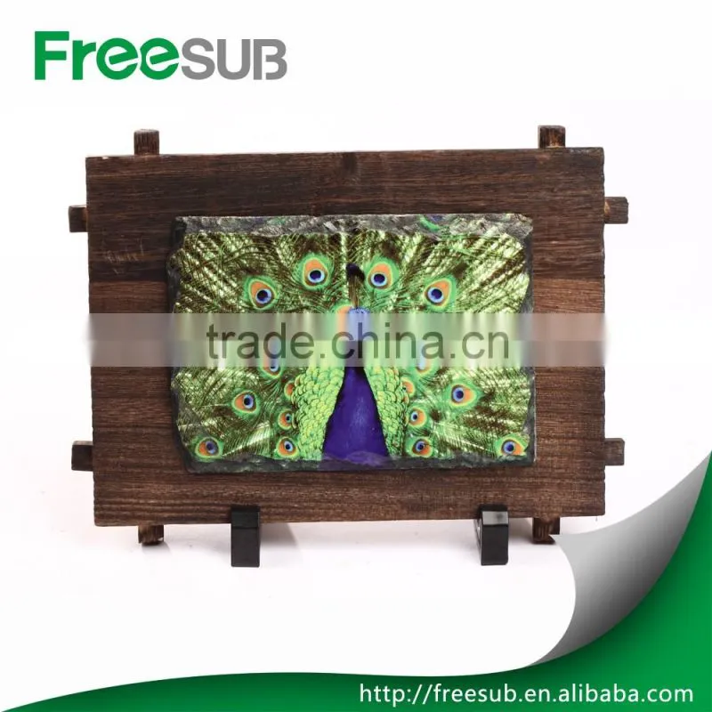 Customed wholesale 6" *6" *0.35 " blank square sublimation photo rock slate