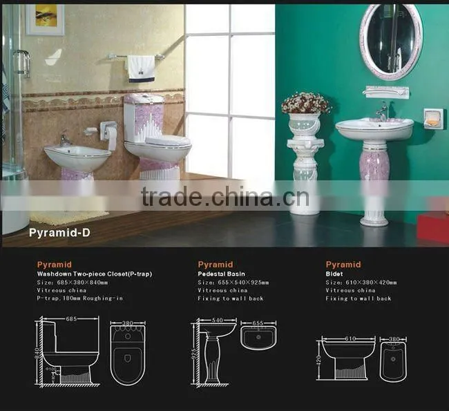 Hot selling Ceramic Bathroom Set 006