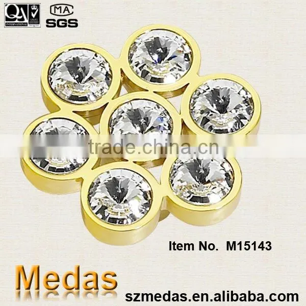 zamak base crystal cabinet dresser D handle
