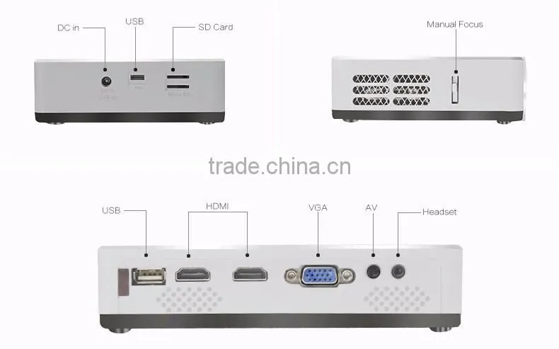Latest Video Projector Mobile Phone Mini Projector for Smartphones