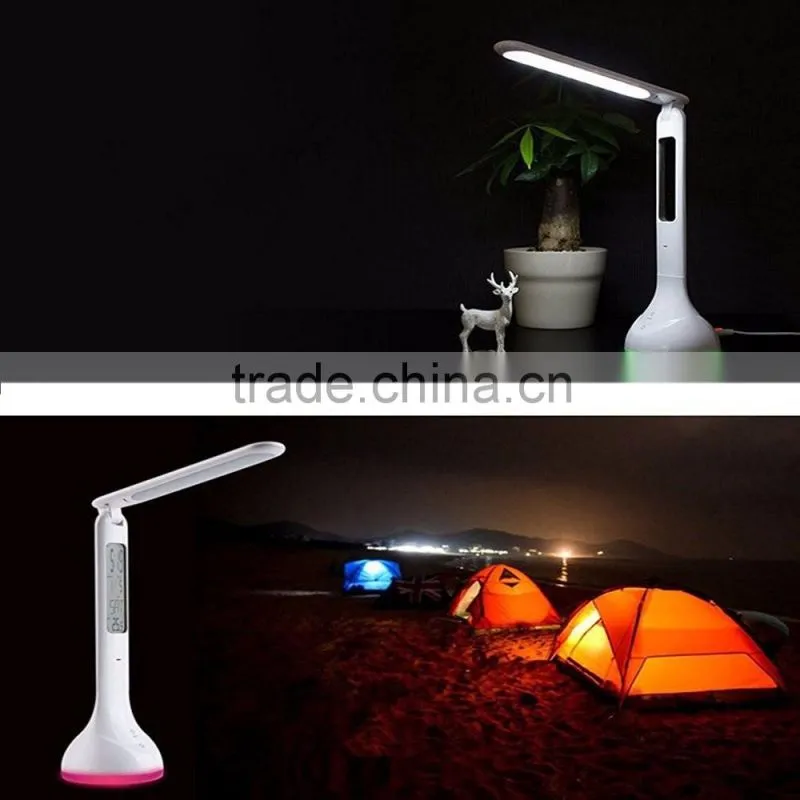 Table Lamp,Calendar Reading Lamp,Eye-caring LED Desk Lamp(3W, Dimmable, Touch Control,Rechargeable,Portable,)