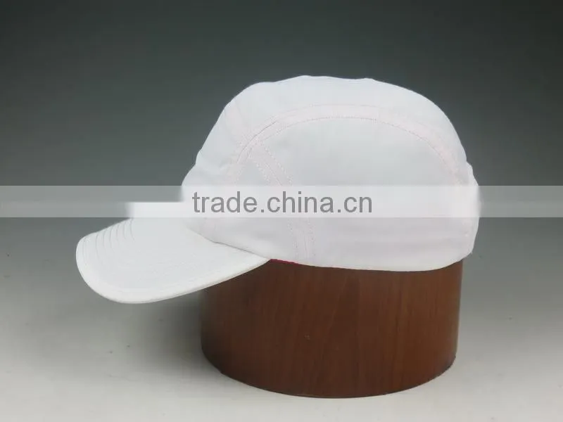 plain white soft fabric ladies sports cap