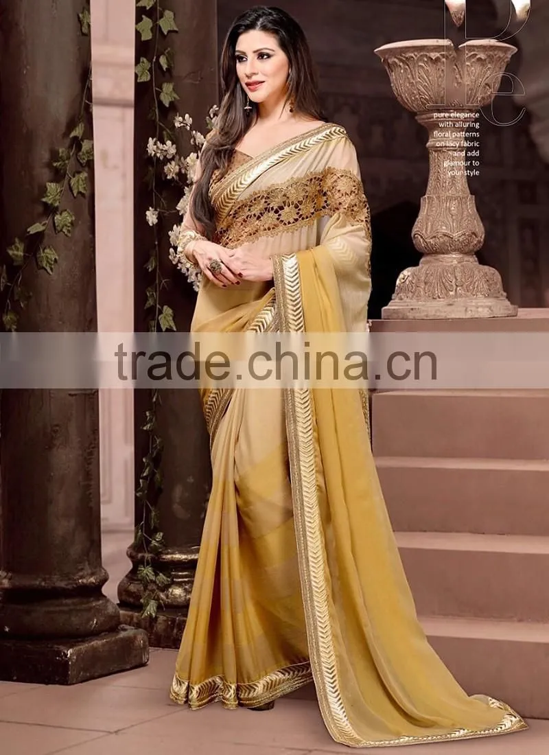 Pink Georgette On Net Lehenga Saree