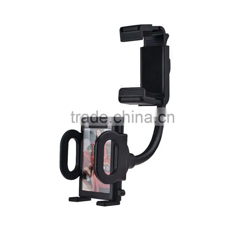 Best selling anti-slip flexible gooseneck car mirror holder for universal mobile phone