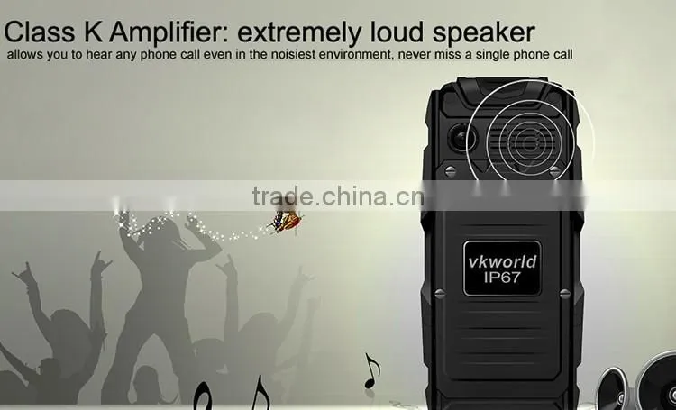 VKWORLD STONE V3 5200mAh Spreadtrum 6531CA 2.4 Inch Screen IP67 Waterproof Dustproof Dropproof Mobile Phone