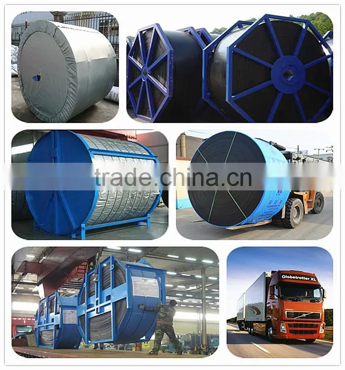 china export market good elasticity rubber v guide conveyor belt
