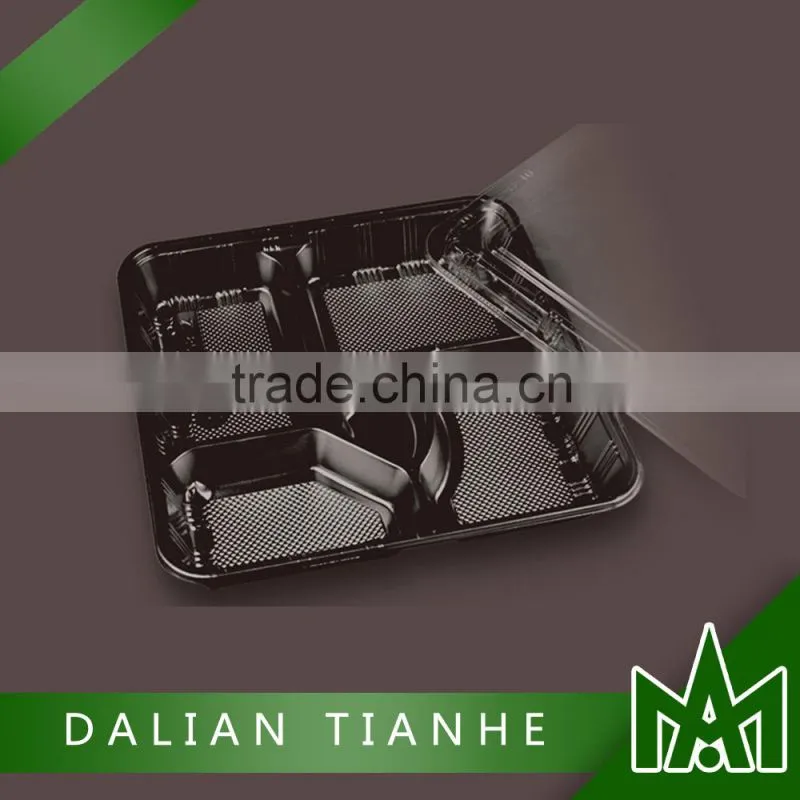 High quality chinese black plastic disposable food container