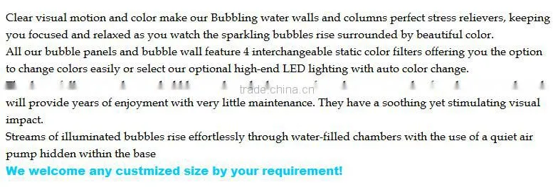 Aqua extreme Led lighting water bubble decoration with color changing, water bubble panel
