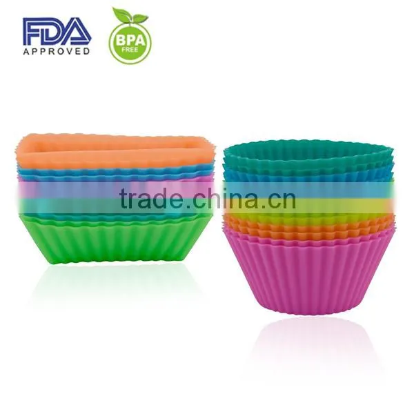 food grade silicone cup cake mould/silicone cup cake cookie cup/silicone cup cake