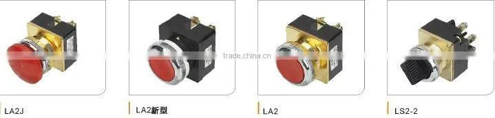 mushroom head transient moving type control button LA2J
