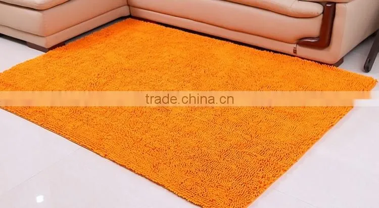 non skid chenille yarn microfiber carpet