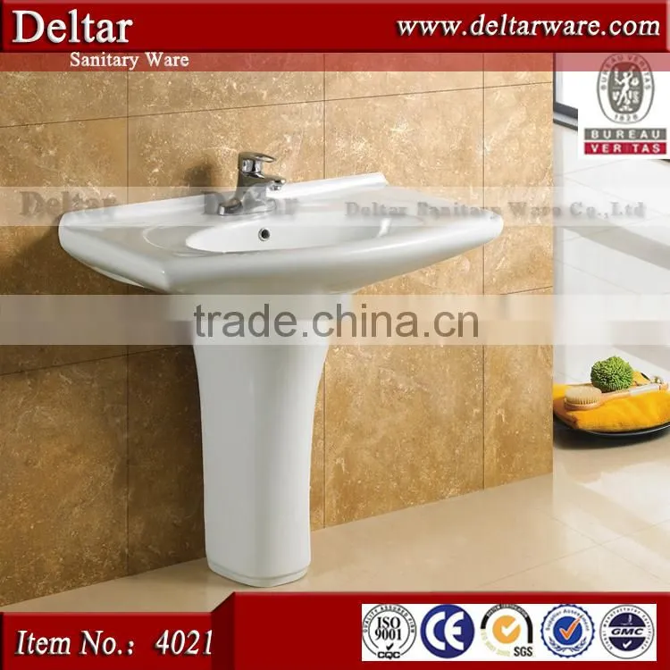 Chaozhou Toilet Factory Direct Ceramic Pedestal Wash Basin