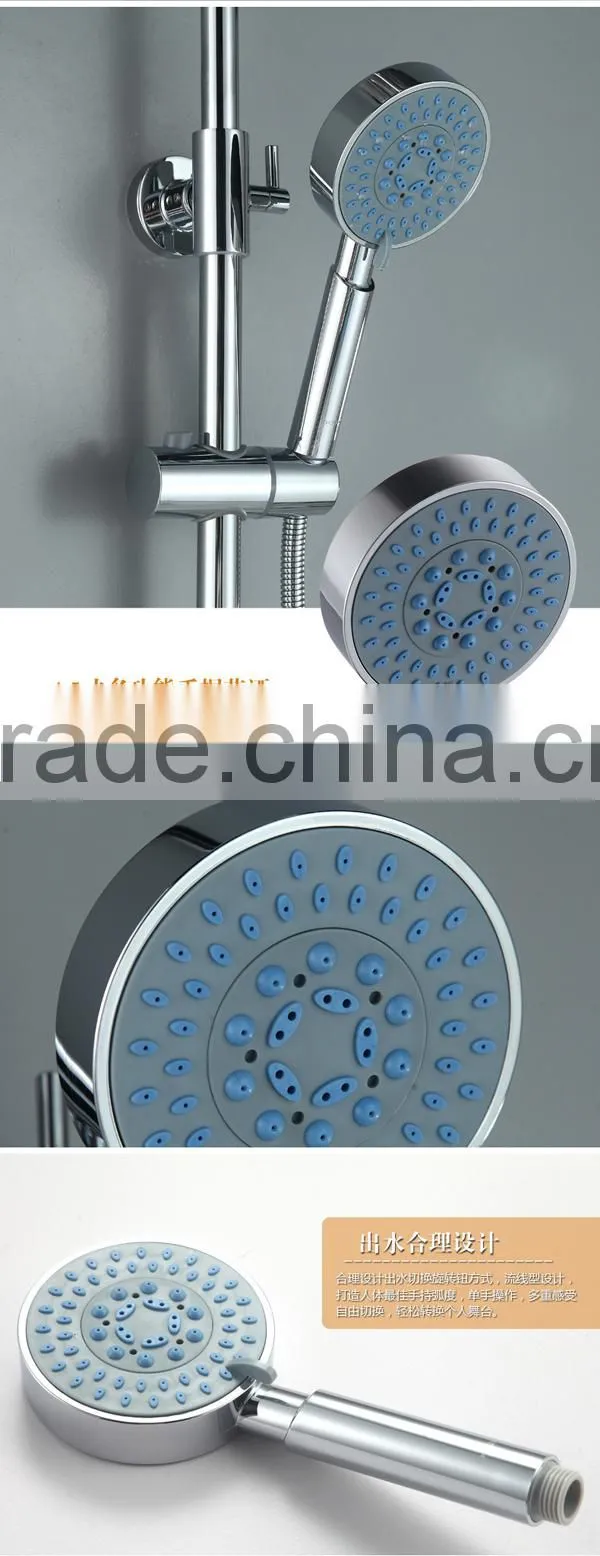 nickel chrome shower set, new design brass material alibaba shower set