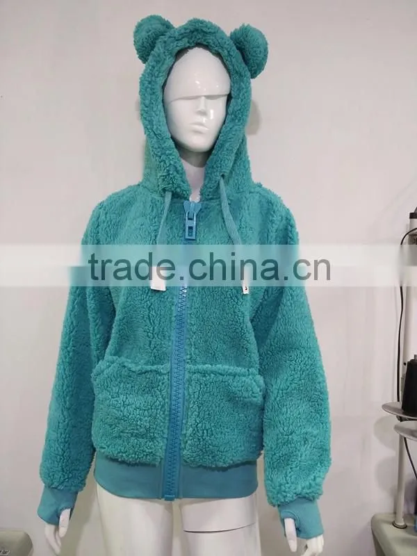 shu velveteen cute girls winter coat
