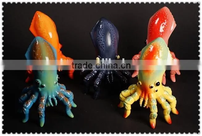 color octopus party plastic figure toys/oem high quality decor sea animals plastic toys/making animal plastic toys exporter