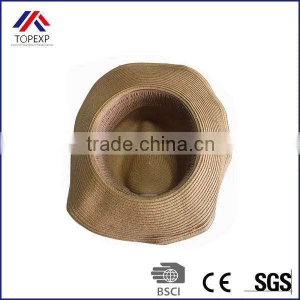 Folding Straw Cowboy Hat For Sale Fedora Straw Hat