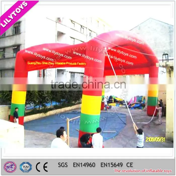 Customized special inflatable arch with tent,inflatable arch door,double infltable advertising arch