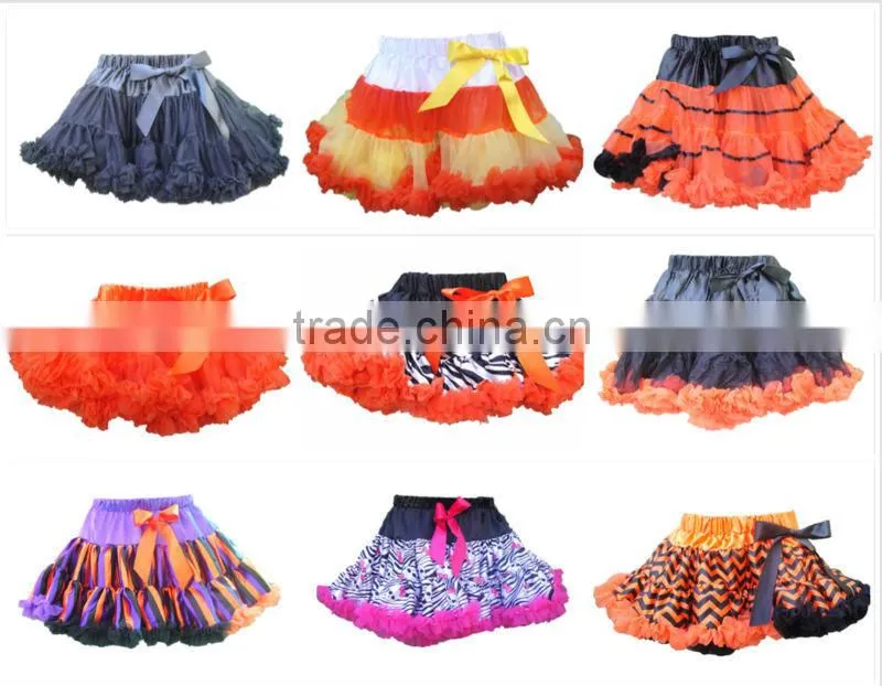 New designs halloween organic cotton baby clothes with tutu