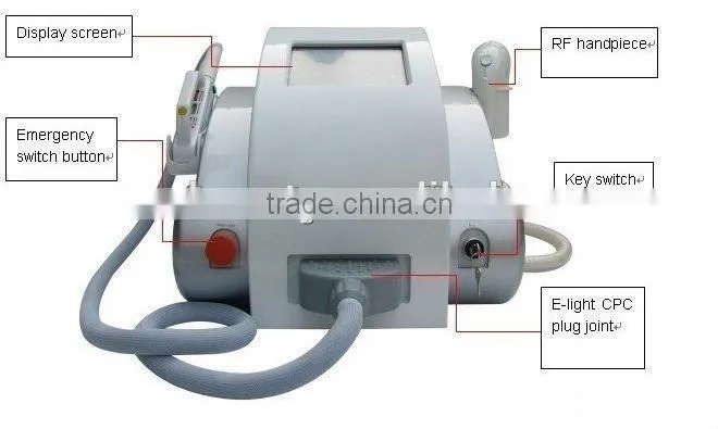 Portable e-light(ipl rf) beauty equipment ipl photo facial machine