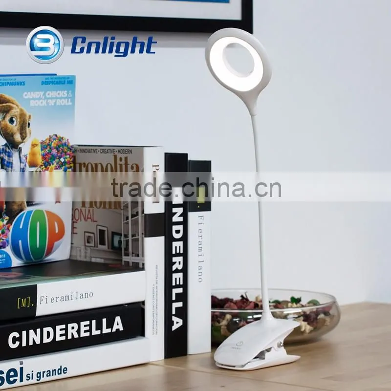 3W LED Table desk Lamp with Clips clamps dimmer switch indoor lamp