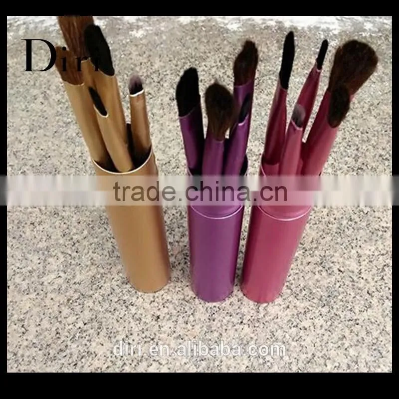 Wholesale round tube face use and concealer,foundation,lip,glosss,eye brush
