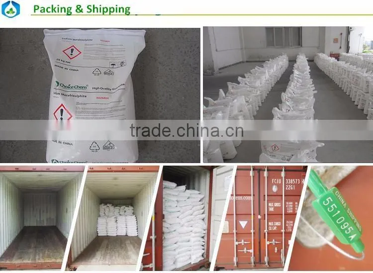 low price and top quality sodium metabisulphite for Industrial use