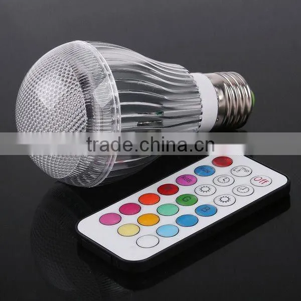 9W E27 LED RGB Light Colorful Bulb Lamp + Remote Control 2 Million Colors