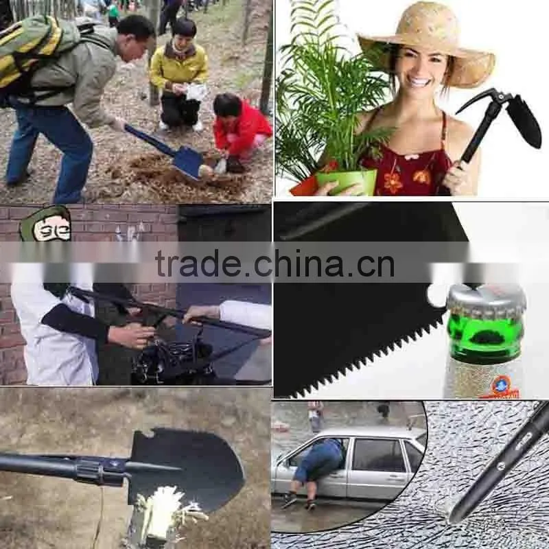 Multi-purpose emergency outdoor gorge folding shovels as hand tools