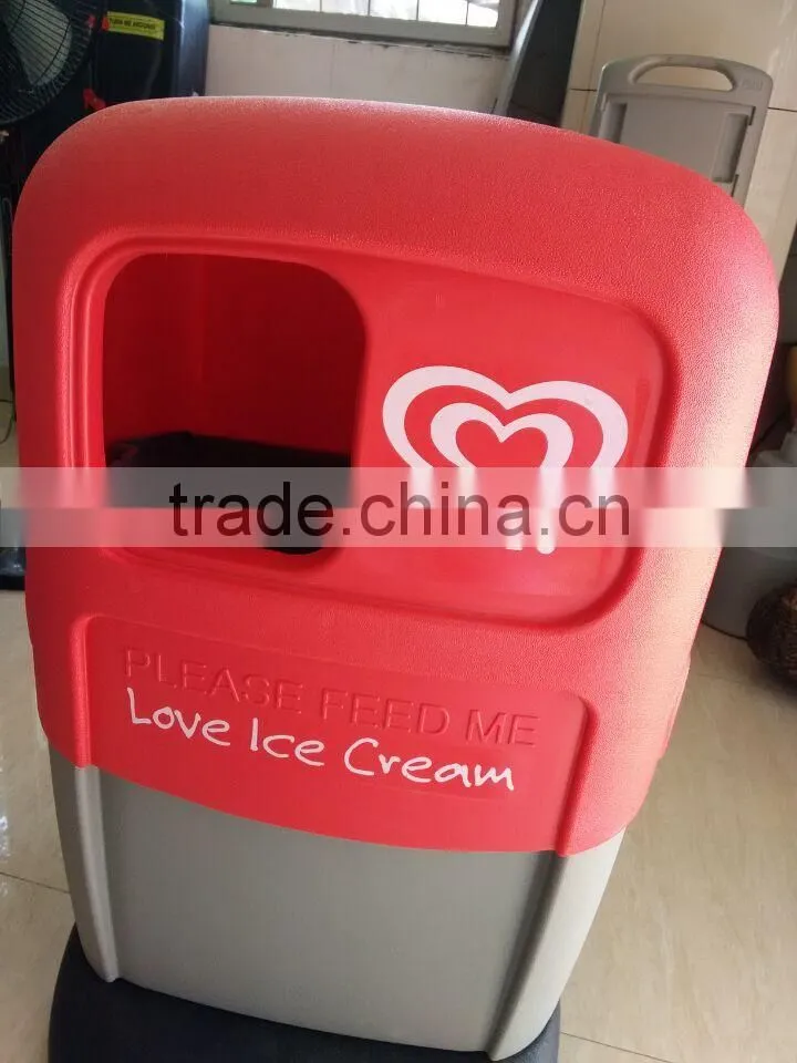 Customized new stlye garbage can plastic trash/dust bin Huizhou factory