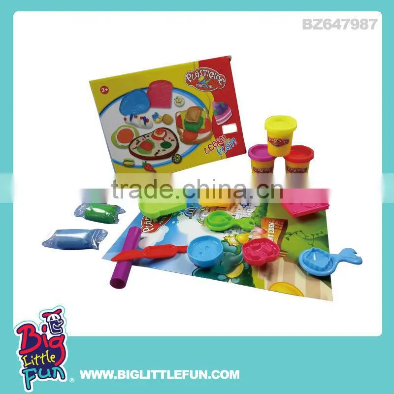 Kids dinosaur world play dough set toy