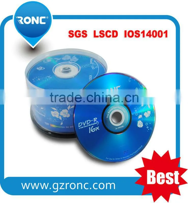 RONC Blank dvd-r 16x / Wholesale Blank dvd / dvd Empty Disc