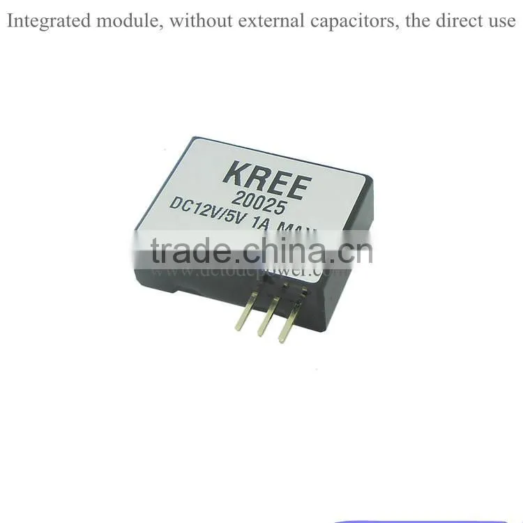 Ultra-thin DC-DC step-down power module IC integrated 12V power supply module 5V1A turn over 2596 power converter