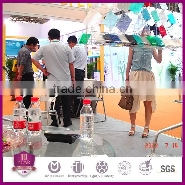 Gensin 10-year warranty UV resistant 8mm triple wall polycarbonate hollow sheet 2100*5800mm