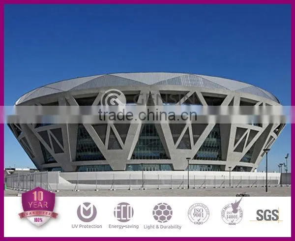 Transparent 8-wall multiwall polycarbonate sheet