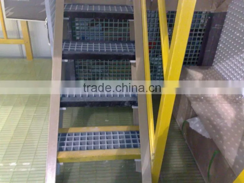 Service over 15 years Sewage Treatment fiberglass platform ladder