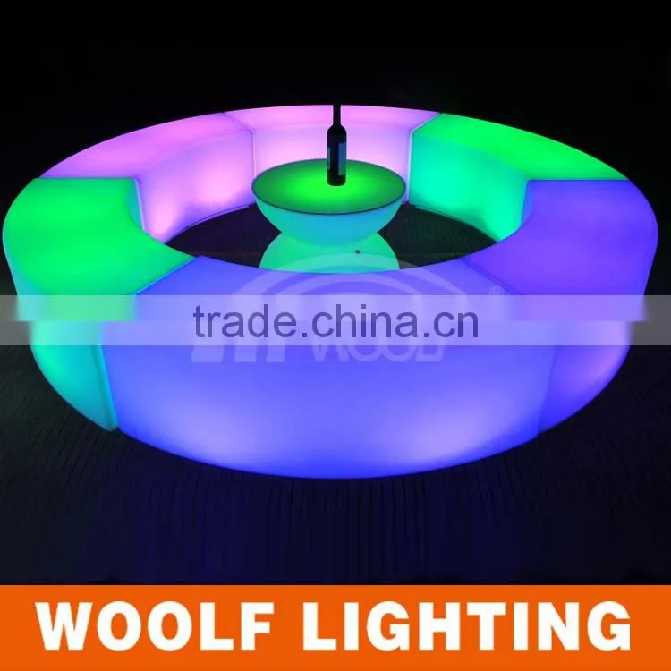 Hot Sale LED Curved chair Snake bar chairs for nightclubs