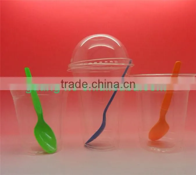 300ml/10oz disposable biodegradable non-toxic transparent plastic PLA cup for ice cream/cold drink