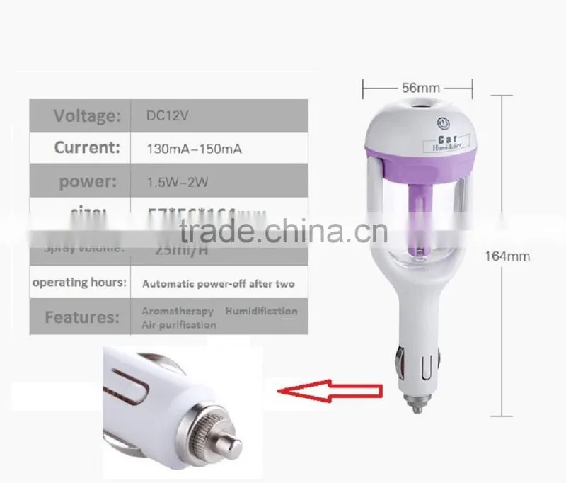 CT-741 Car Aroma Diffuser Humidifier - Portable Mini Car Aromatherapy Humidifier Air Diffuser Purifier essential oil diffuser