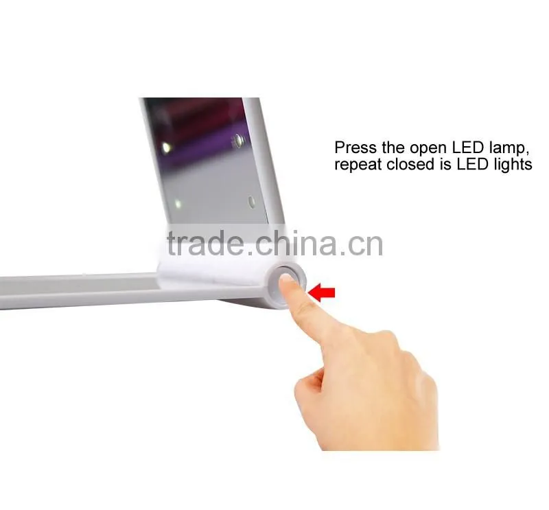 OEM makeup mirror, pocket mirror with led light with cheap price