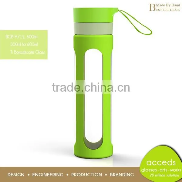 High Quality Borosilicate Glass Water Bottle BPA Free