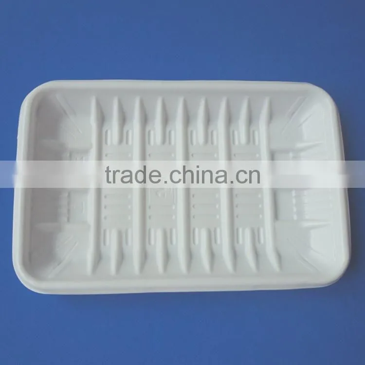 Selling food grade PS disposable plastic take away lunch box with compartment