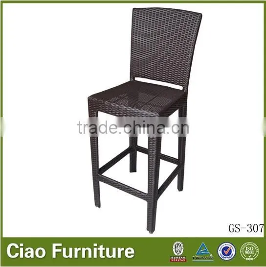 Rattan bar stool outdoor bar high chair