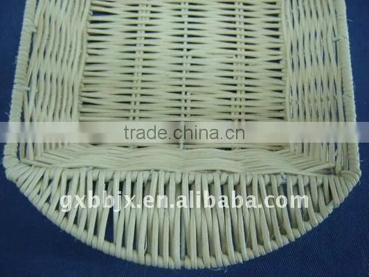 Rectangle rattan iron frame storage fruit tray