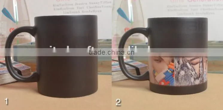 11oz ceramic magic mug,color changing mug with lovely design