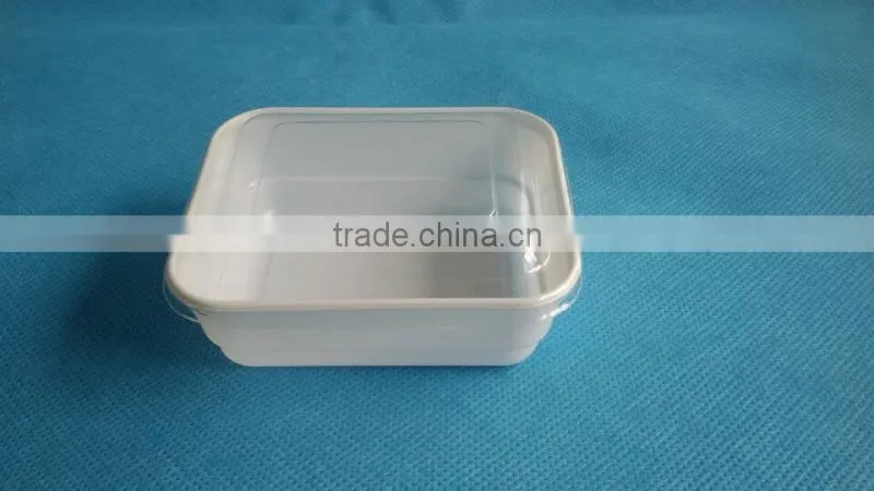 Disposable Salad Dish with Lid, PS Dish with PET lid