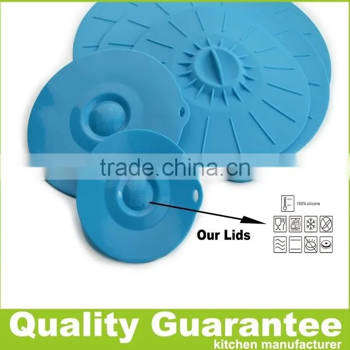 2016 new food grade silicone lid-cooking pot lid-Microwave pan bowl lids Cover-Silicone Suction Lids