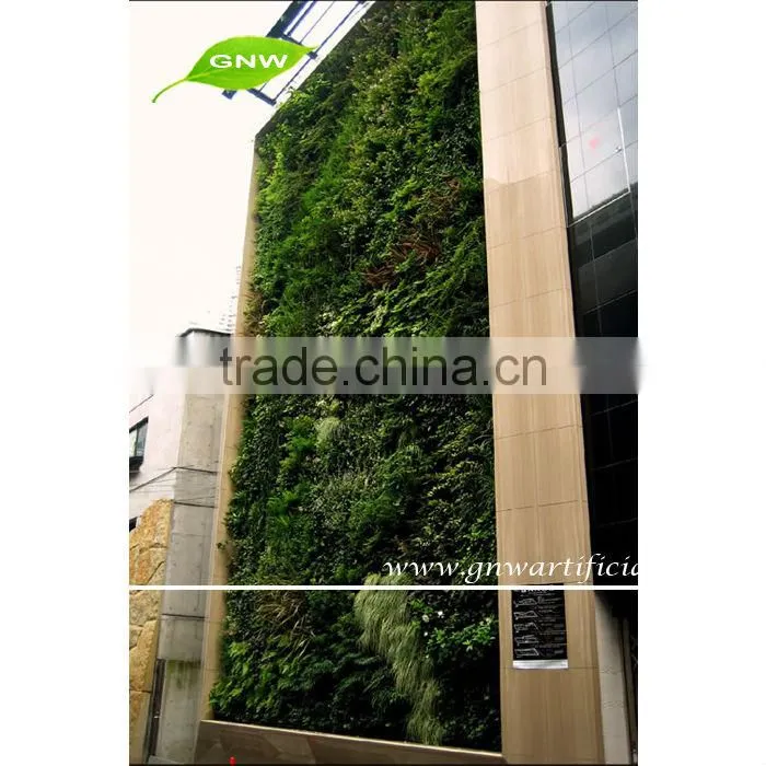 GNW GLW035 green wall systems fake plant garden planter for restaurant decoration
