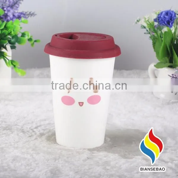 Mug cup travel mug starbucks coffee mug with silicone lid